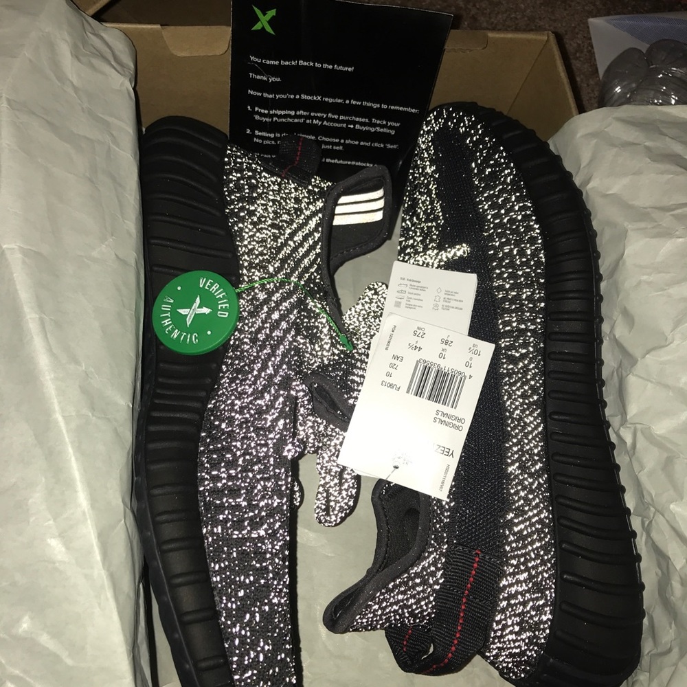 YEEZY 350 V2 BLACK REFLECTIVE - Picture 1 of 6